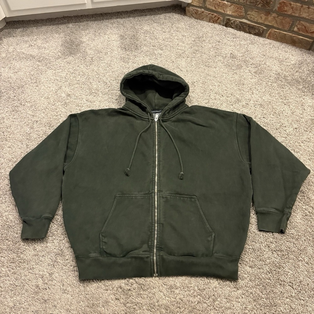 Brandy Melville Full Zip Hoodie Sweatshirt Pockets Casual Comfy Oversized OSFA